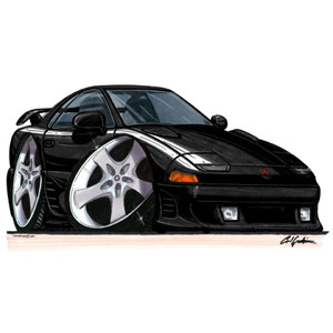 mitsubishi GTO - Black T-shirt