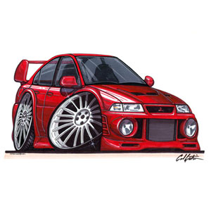 mitsubishi Lancer Evo6 - Red Kids T-shirt