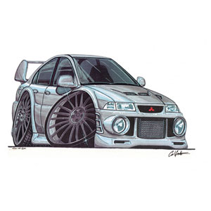 mitsubishi Lancer Evo6 - Silver T-shirt