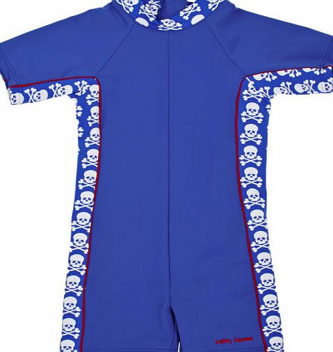 Mitty James Boys Mitty James Mid Blue Skull Print Uv Suit -