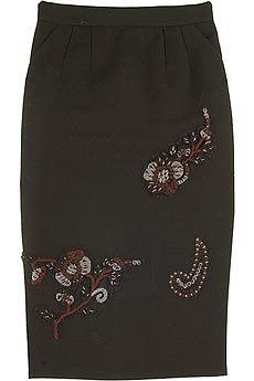 Miu Miu Applique pencil skirt