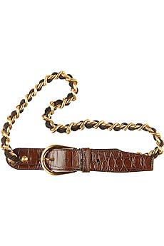 Miu Miu Chain and leather belt