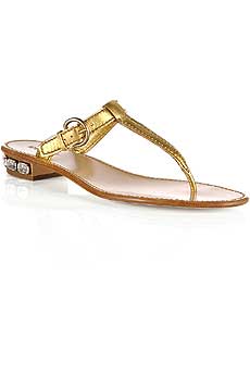 Miu Miu Crystal Heel Sandals