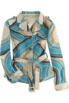 Miu Miu Graphic print cropped jacket