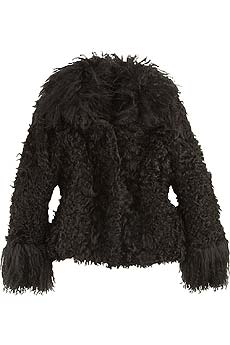 Miu Miu Mongolian trim shearling jacket