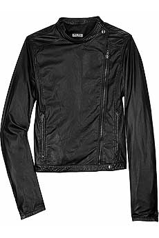 Miu Miu Motorcycle washed nappa jacket