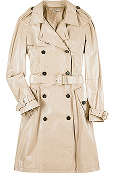 Miu Miu Nappa leather trench
