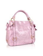 Miu Miu Side Bows Lilac Leather Tote Bag