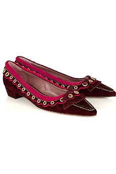 Miu Miu Suede loafers with grommets