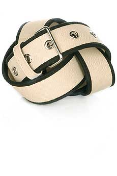 Miu Miu Two-Tone Canvas Belt