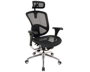 hi back mesh chair with headrest