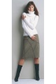 MIX stretch cowl neck jumper