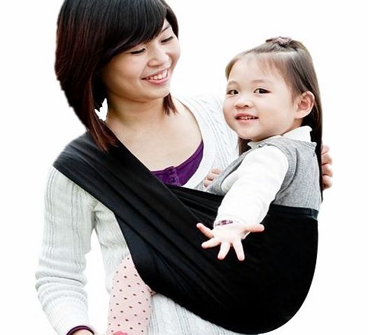 Mixed-Gadgets BABY SLING CARRIER 0-3 yrs TRAVEL BREASTFEEDING black