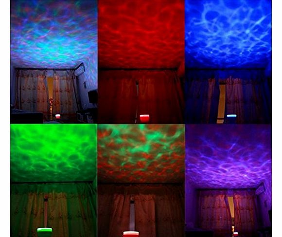 Ocean Waves Projector Lamp Projection 8Modes ,Ocean Lamp Music Projection