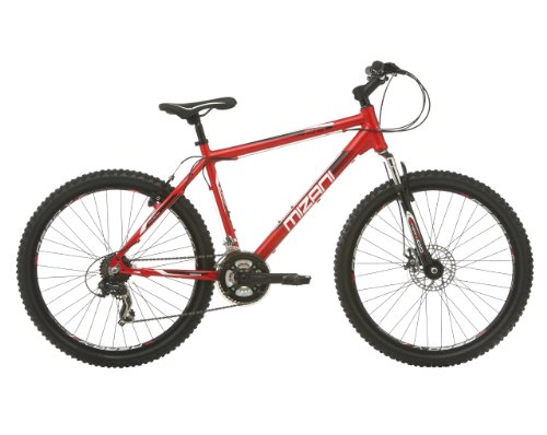 Mens Summit FD Mountain Bike - Red, 20 Inch