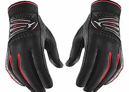 Mizuno 2015 Mizuno ThermaGrip Mens Winter Playing Golf Windproof/Thermal Gloves -PAIR Black Large