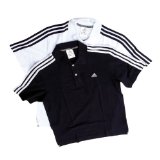 Mizuno Adidas Essentials 3S Polo Shirt (Grey/Black Medium)