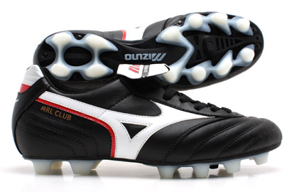 Mizuno Football Boots Mizuno Morelia Club FG Football Boots Black/White/Red