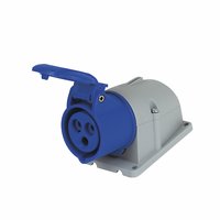 MK Industrial Commando Socket K9201 BLU 16A 240V