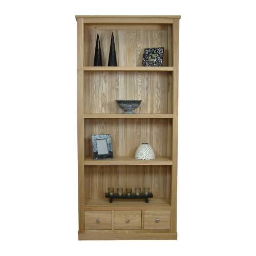Mobel Oak 14. Mobel Oak 3 Drawer Bookcase