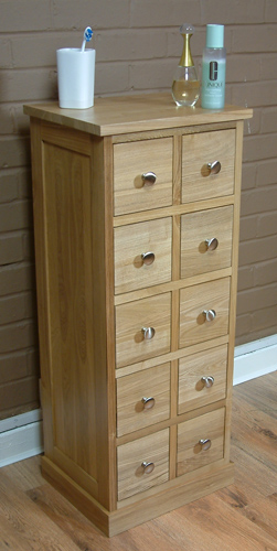 mobel Oak Storage Chest of Drawers