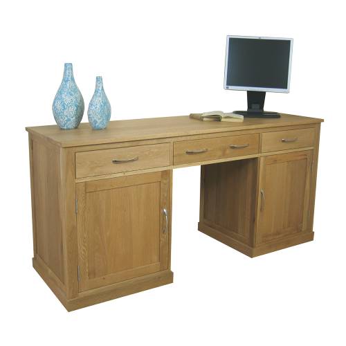 Twin Pedestal Computer Desk - Large