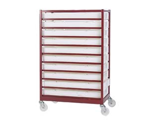 Mobile 10 tray racks