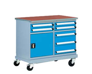 Mobile storage benches 100w (cm) 7drwrs
