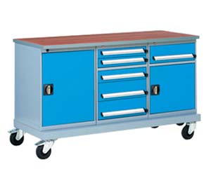 mobile storage benches150w (cm) 6drwrs