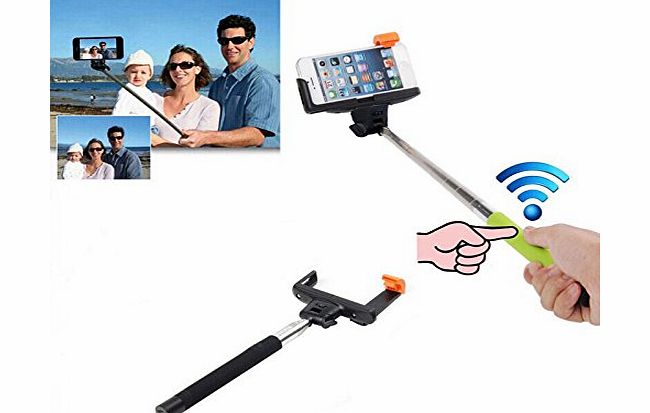 MobileIT Bluetooth BLACK Z07-5 Handheld Monopod Selfie Stick With Adjustable Phone Adapter Holder Frame Latest