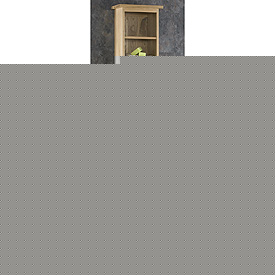 Moda Colony Solid Oak Tall Boy Narrow Unit