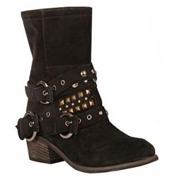 Moda In Pelle Female Accent Brown Suede Casual in Brown