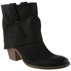 Moda In Pelle Female Coney Black Leather Casual in Black