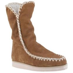 Moda In Pelle Female Escimo Tan Suede Casual in Tan