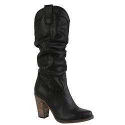 Moda In Pelle Female Estrella Black Leather Casual in Black