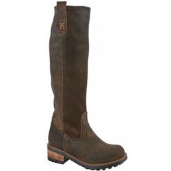 Moda In Pelle Female Giant Brown Suede Casual in Brown