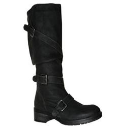 Moda In Pelle Female Ginnie Black Leather Casual in Black