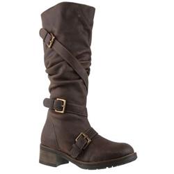 Moda In Pelle Female Ginnie Dark Brown Leather Casual in Dark Brown