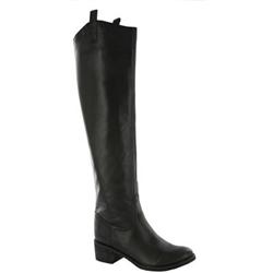 Moda In Pelle Female Harvard Black Leather Leather Upper Leather Lining Leather Lining Calf/Knee in Black