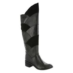 Moda In Pelle Female Hunter Black Leather Leather Upper Leather Lining Leather Lining Calf/Knee in Black