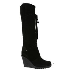 Moda In Pelle Female Ilah Black Suede Casual in Black