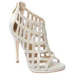 Moda In Pelle Female Jarle Gold Leather Evening in Gold