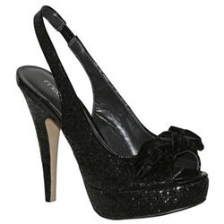 Moda In Pelle Female Jeni Black Glitter Evening in Black