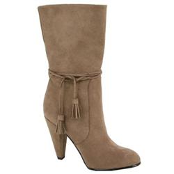 Moda In Pelle Female Kiwi Taupe Alcantara Fabric Upper Fabric Lining Fabric Lining Ankle in Taupe