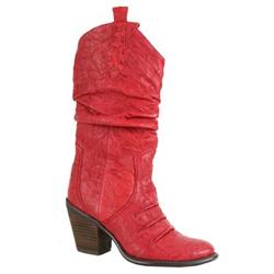 Moda In Pelle Female Lenora Red Leather Leather Upper Manmade Lining Manmade Lining Calf/Knee in Red