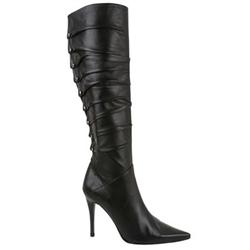 Moda In Pelle Female Sidonie Black Leather Leather Upper Fabric Lining Fabric Lining Calf/Knee in Black