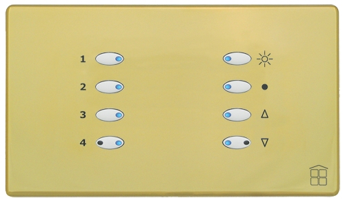Mode Lighting SceneStyle4 Polished Brass - White Buttons