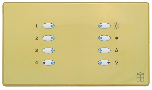 Mode Lighting SceneStyle4 Polished Brass - White Buttons