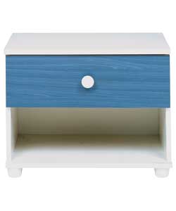 Modena 1 Drawer Bedside Cabinet - Blue