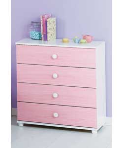 4 Drawer Chest - Pink